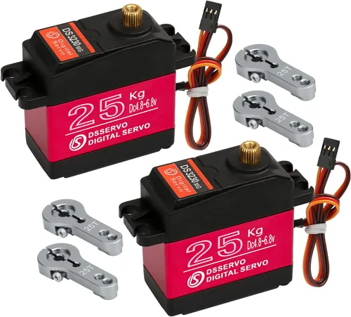 Vista 9 de 44.1 lbs impermeable Metal Gear RC Servo, 270°