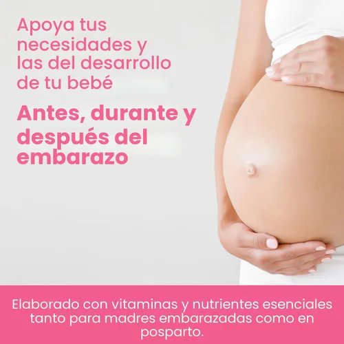 Vista 5 de Gomitas de vitaminas prenatales con DHA Vitaminas prenatales veganas para mujeres con Omega 3, metilfolato, colina y D3, vitaminas