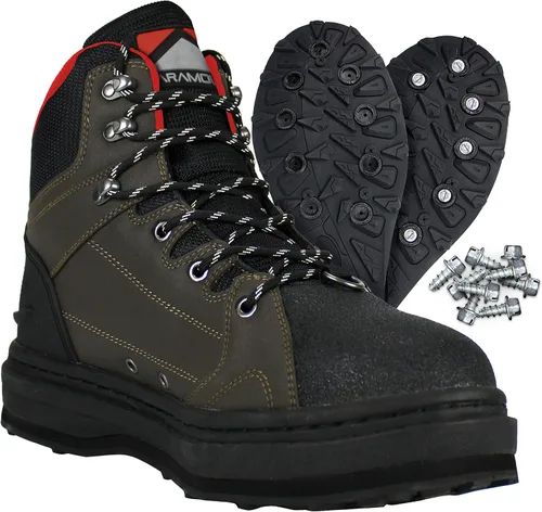 Vista 10 de Paramount Outdoors Deep Eddy Wading Boots Felt and Rubber Cleated Outsole