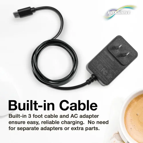 Vista 4 de BoxWave Cargador compatible con Sony Alpha a6700 - Cargador de pared directo (15 W), carga rápida tu dispositivo con cable integrado de 3 pies