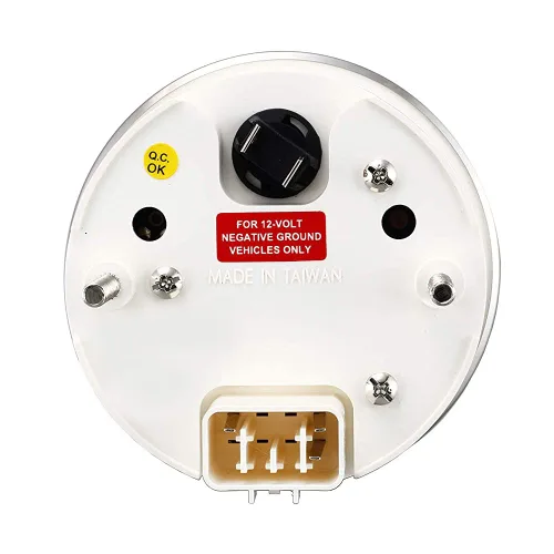 Vista 2 de MOTOR METER RACING Classic Series Vintage 3.346 in 3-3/8" tacómetro para motor de gasolina 8000 RPM esfera negra aguja blanca
