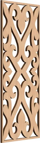 Vista 20 de Keene Paneles de pared decorativos de madera con calado, 9 3/8 pulgadas de ancho x 24 3/8 pulgadas de alto x 1/4 de alto, abedul Birch