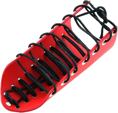 Vista 9 de MILAKOO 2 unids hombre negro cuero ancho guantelete pulsera de sujeción brazo armadura brazalete ajustable