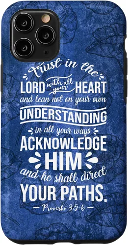 Vista 29 de Trust in Lord with All Your Heart Proverbio 3:5-6 - Carcasa cristiana para iPhone 17