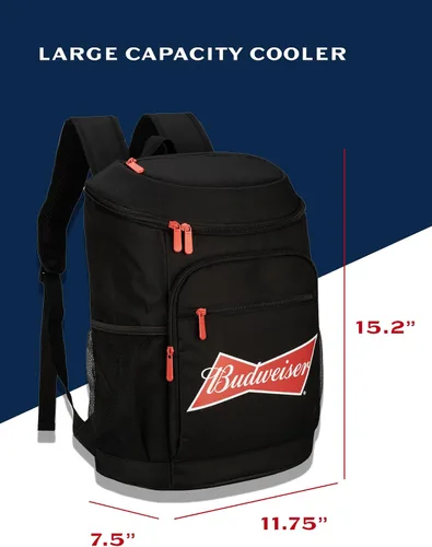 Vista 2 de Mochila térmica de cerveza aislada de 21 litros a prueba de fugas, enfriador suave para playa, camping, senderismo, picnic Brote