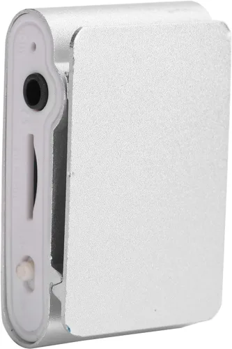 Vista 6 de Reproductor de MP3, pantalla LCD, reproductor de música, mini reproductor digital de clip con auriculares y cable USB, soporta hasta 32 GB (plateado)