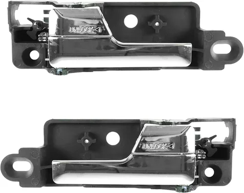 Vista 7 de TRQ Juego de 2 manijas de puerta interior trasera cromada y cachemira para Chevy GMC