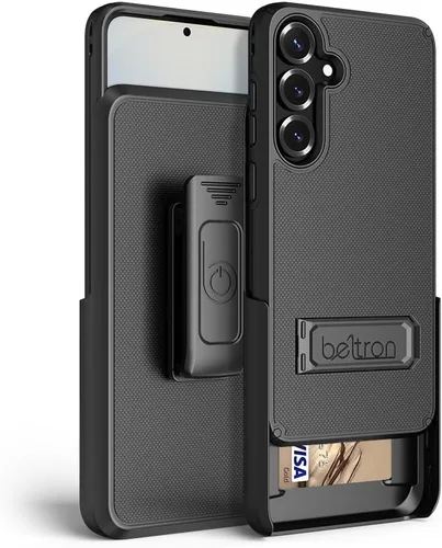 Vista 9 de BELTRON - Funda con clip para cinturón para Samsung Galaxy S24 Ultra, funda protectora delgada de doble capa de agarre de cuerpo completo y funda