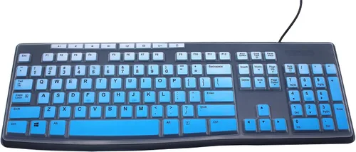 Vista 12 de Funda de teclado ultradelgada de silicona para PC de escritorio compatible con teclado inalámbrico Logitech MK295 MK275 MK270, teclado Logitech K200