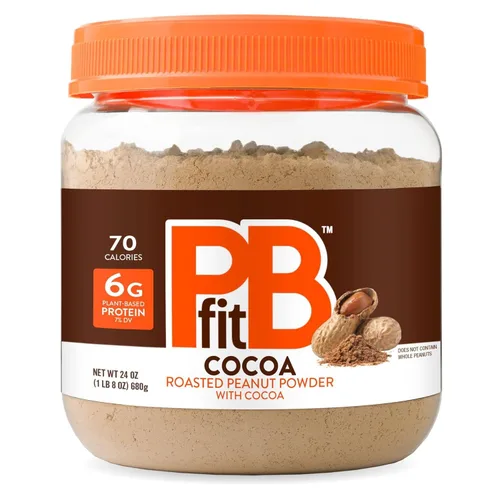 Vista 8 de PBfit Mantequilla de maní clásica en polvo de 15 onzas, mantequilla de maní en polvo para untar de cacahuetes tostados reales, 8g de proteína 8% DV