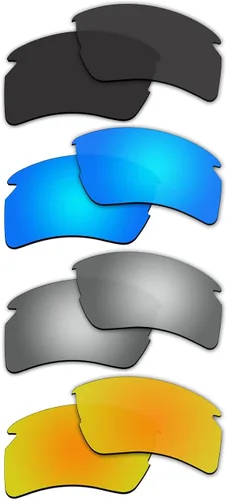 Vista 2 de ACOMPATIBLE - 4 pares de lentes polarizadas de repuesto para gafas de sol Oakley Flak 2.0 XL P15