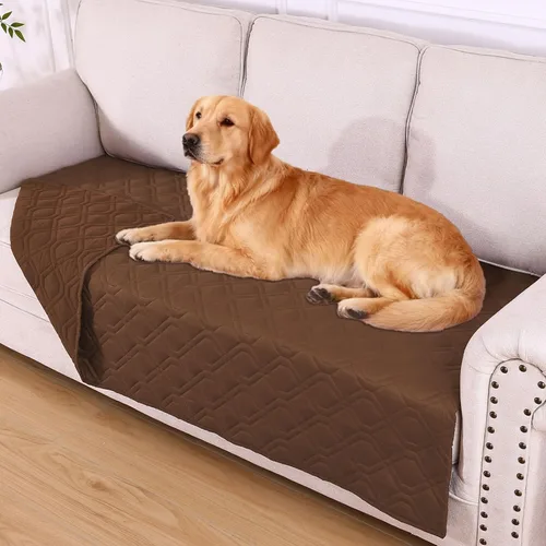 Vista 15 de hyha - Manta impermeable para cama de perro, mantas suaves para mascotas, funda impermeable para sofá para perros, fundas reversibles lavables