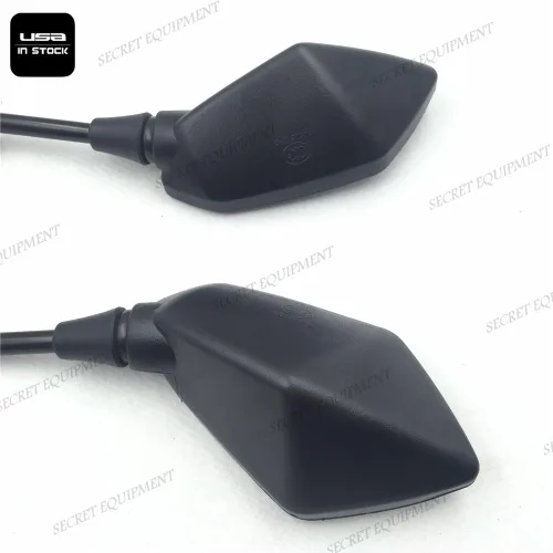 Vista 7 de semt- motocicleta negro izquierda y derecha Retrovisor Espejos para Kawasaki Z1000 Z750 KLE VERSYS 650 ZRX1100 ZRX1200 er6b/ER-6 N Zephyr 1100/750
