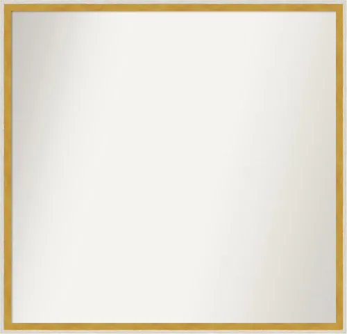 Vista 123 de Amanti Art Espejo de baño blanco para sobre el fregadero, 22 x 45 pulgadas, espejo de tocador rectangular blanco Lucie, marco de madera moderno