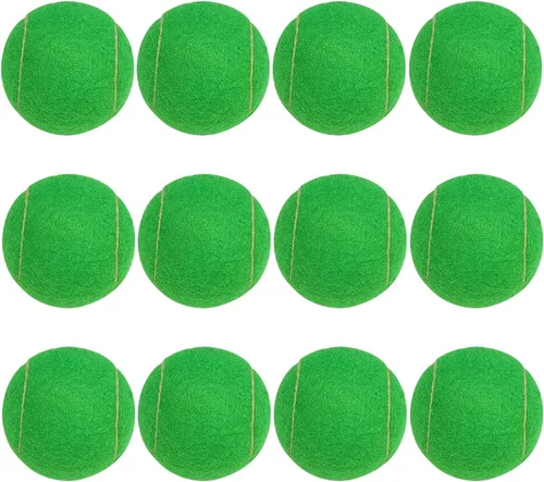 Vista 13 de URBEST Pelota de tenis, 12 paquetes de pelotas de tenis de entrenamiento, pelotas de práctica para jugadores novatos, pelotas de juego para perros