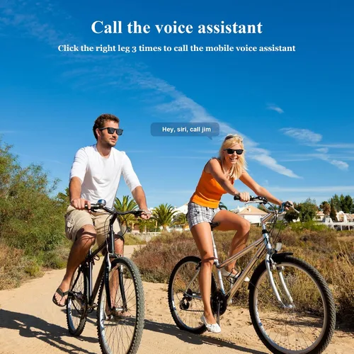 Vista 13 de Blackview Lentes inteligentes, lentes de sol polarizados Bluetooth con altavoz, control de voz, protección UV, lente de luz azul
