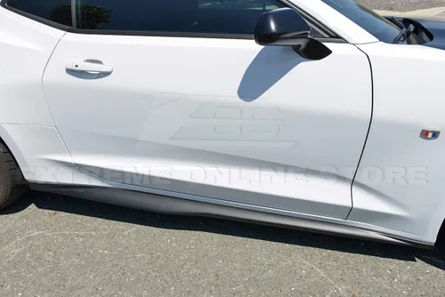 Vista 7 de Reemplazo para Chevrolet Camaro SS 2016-Actual Splitter de labio de parachoque delantero estilo ZL1 con panel de rocker lateral en par
