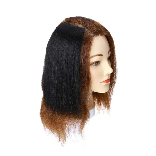 Vista 6 de Hairro Extensiones de cabello humano Remy con clip, para hombres y mujeres, para añadir volumen de cabello, sin costuras, 8 pulgadas, #1 negro #1
