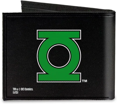 Vista 2 de Buckle-Down Buckle-Down - Billetera de lona para hombre, diseño de linterna verde, multicolor, 4.0 x 3.5 de EE. UU