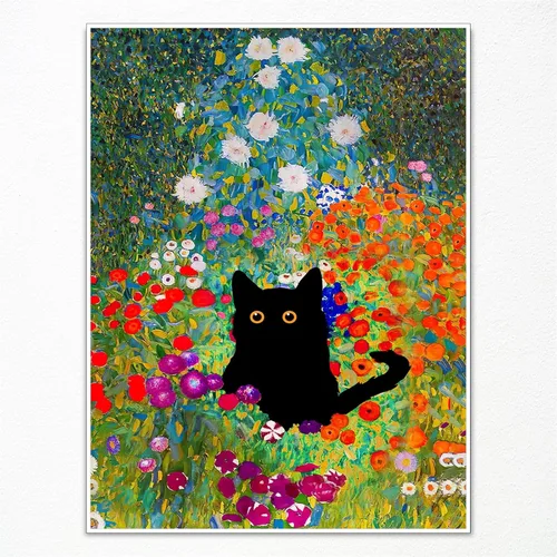 Vista 10 de XMJJQQ Lienzo enmarcado negro de Vincent Van Gogh, arte para pared, impresiones famosas, pintura para dormitorio en Arles, divertido póster estético