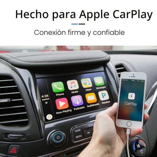 Vista 2 de Cable de Apple CarPlay para automóvil, cable USB C a Lightning para iPhone 14, 14 Pro Max, 13, Plus, SE 2nd/12/11/Xs/XR, iPad 4/5/6/7/8, Mini