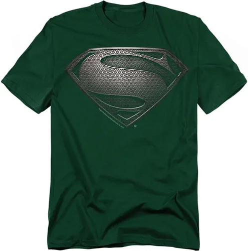 Vista 9 de Popfunk Camiseta negra clásica de Superman Man of Steel Movie Grey Shield Sm Shield - Negro