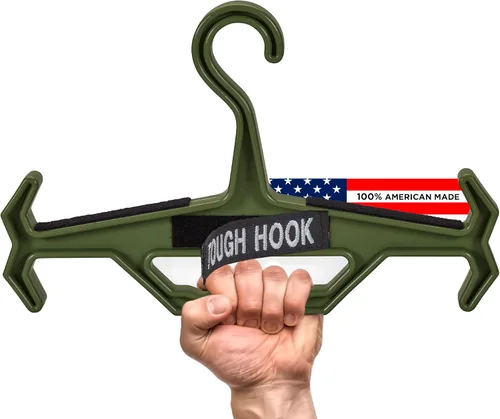 Vista 8 de Tough Hook ID - Percha de identificación resistente, fabricada en Estados Unidos, tapa de 200 libras, portaplatos, equipo táctico, buceo BCD