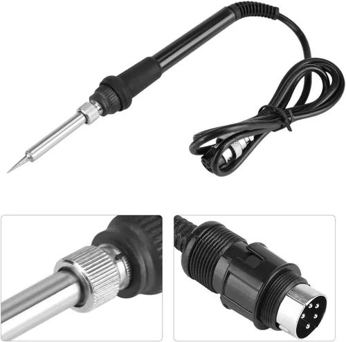 Vista 4 de Soldador de 50 W con elemento calefactor A1322 DC 24V 5 pines temperatura ajustable punta de soldadura compatible con estaciones de soldadura 936
