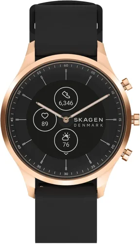 Vista 2 de Skagen Jorn - Reloj inteligente híbrido Gen 6 de 1496in con Alexa integrado frecuencia cardíaca oxígeno en sangre y notificaciones de teléfono