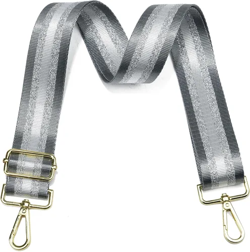 Vista 14 de LVYOUME Correa para bolso, accesorios plateados, correas anchas para bolsa, correa de hombro ajustable para bolsos