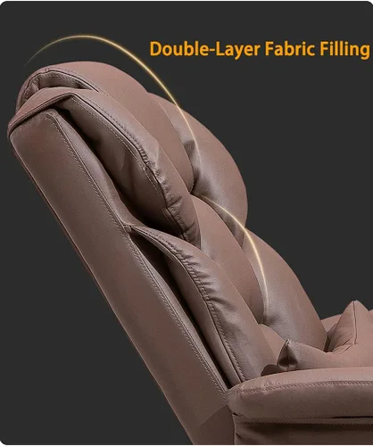 Vista 6 de Big and Tall Bonded Leatherreclining Office Chair Task Chair,400Lbs Computer Ergonomic Desk Chair High Back All Day Comfort Ergonomic Lumbar Support