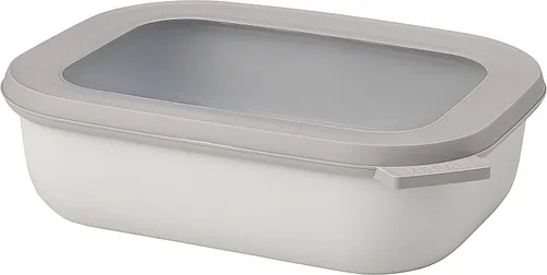 Vista 53 de Mepal Cirqula - Recipiente circular rectangular para almacenar y servir alimentos de 67.6 fl oz / 68 onzas con tapas transparentes, perfecto