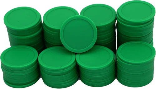 Vista 9 de Caja de 1.37 pulgadas de 120 monedas de conteo para fichas de póquer y monedas de juego (negro, 1.37 pulgadas)