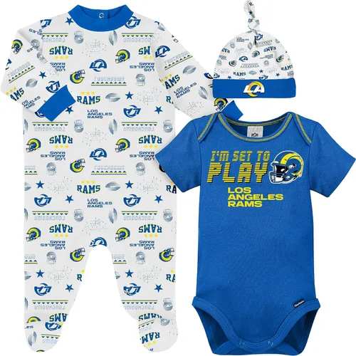 Vista 23 de Gerber Conjunto de regalo unisex para bebé con pies de equipo de la NFL para dormir y jugar
