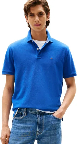 Vista 36 de Tommy Hilfiger - Camisa polo de manga corta para hombre, en ajuste clásico, de algodón piqué Violeta africana
