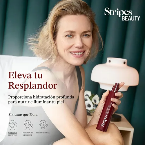 Vista 3 de STRIPES by Naomi Watts - The Full Monty - Aceite corporal post ducha para iluminar e hidratar con escualano y vitamina C, mejorar la suavidad