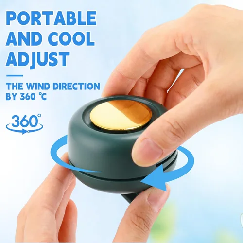 Vista 3 de Paquete de 6 mini ventiladores silenciosos portátiles sin aspas Verde