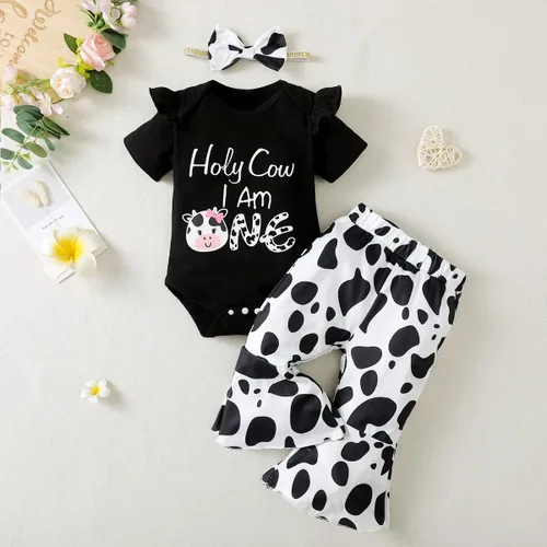Vista 31 de Traje de primer cumpleaños para niña - Holy Cow I'm One