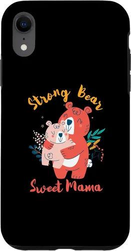 Vista 8 de iPhone 15 Strong Bear Sweet Mama Bear With Bear Cub Funda para el Día de la Madre