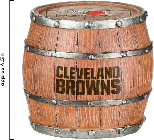 Vista 4 de FOCO NFL Team Logo 5-Pack Barrel Beverage Drink Coaster Set