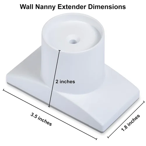 Vista 5 de Wall Nanny Extensor – Kit de extensión de puerta de bebé de 2.5 pulgadas (fabricado en Estados Unidos) extiende las puertas montadas a presión +