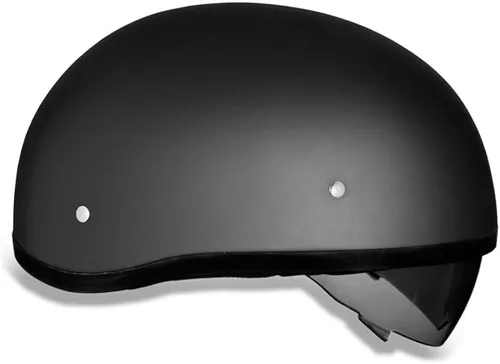 Vista 4 de Daytona Helmets Casco de media calavera con capucha para motocicleta con protector interno incorporado, aprobado por DOT, ligero, cómodo