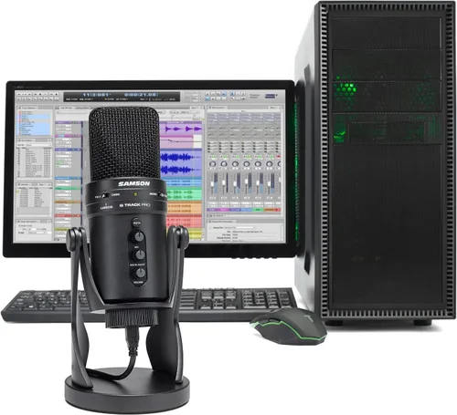 Vista 8 de Micrófono profesional USB Samson G-Track Pro con interfaz de audio
