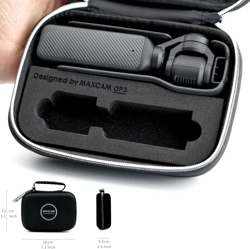 Vista 4 de MAXCAM Estuche pequeño de transporte compatible con Osmo Pocket 3