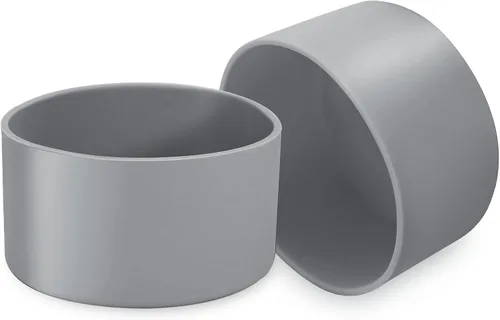 Vista 8 de 2 piezas de 3 pulgadas / 75 mm Bota protectora de botella de agua negra, funda de silicona, accesorios para la parte inferior de 20 oz 30 oz 40 oz