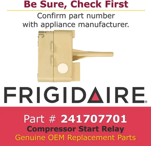 Vista 3 de Frigidaire 241707701 Relé genuino del comienzo del compresor del OEM para los refrigeradores