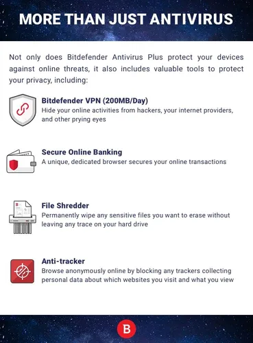 Vista 4 de Bitdefender Total Security 2025 – Complete Antivirus and Internet Security Suite – 10 Device 1 year Subscription PC/Mac Activation Code by Mail