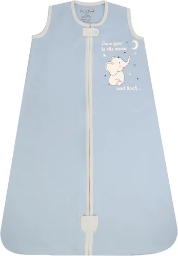 Vista 27 de Manta de algodón orgánico para bebé, saco de dormir 0.5 TOG 0-6 meses, paquete de 2 unidades Rosette