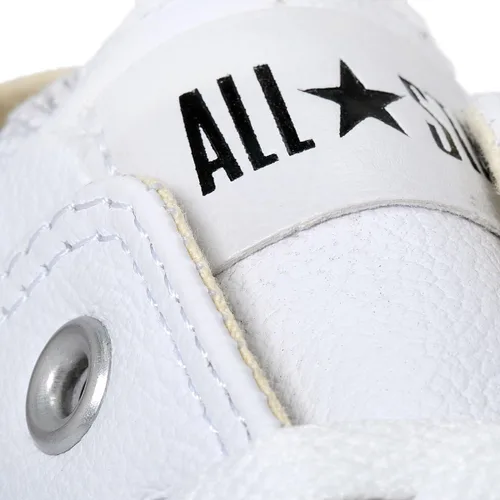 Vista 6 de Converse Chuck Taylor All Star - Parte superior baja de cuero Blanco