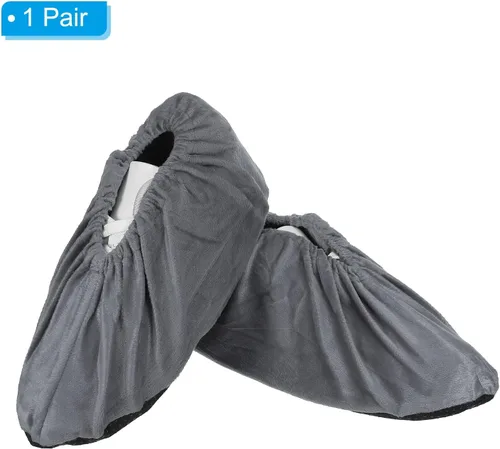 Vista 3 de PATIKIL Fundas para zapatos, 1 par de fundas reutilizables antideslizantes para botas y zapatos, fundas protectoras gruesas y lavables